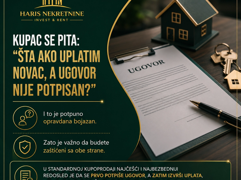 PRVO POTPISIVANJE UGOVORA PA ONDA ISPLATA NOVCA 🤝 — slika 3