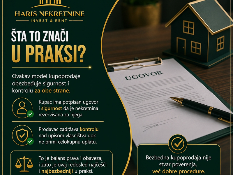 PRVO POTPISIVANJE UGOVORA PA ONDA ISPLATA NOVCA 🤝 — slika 6