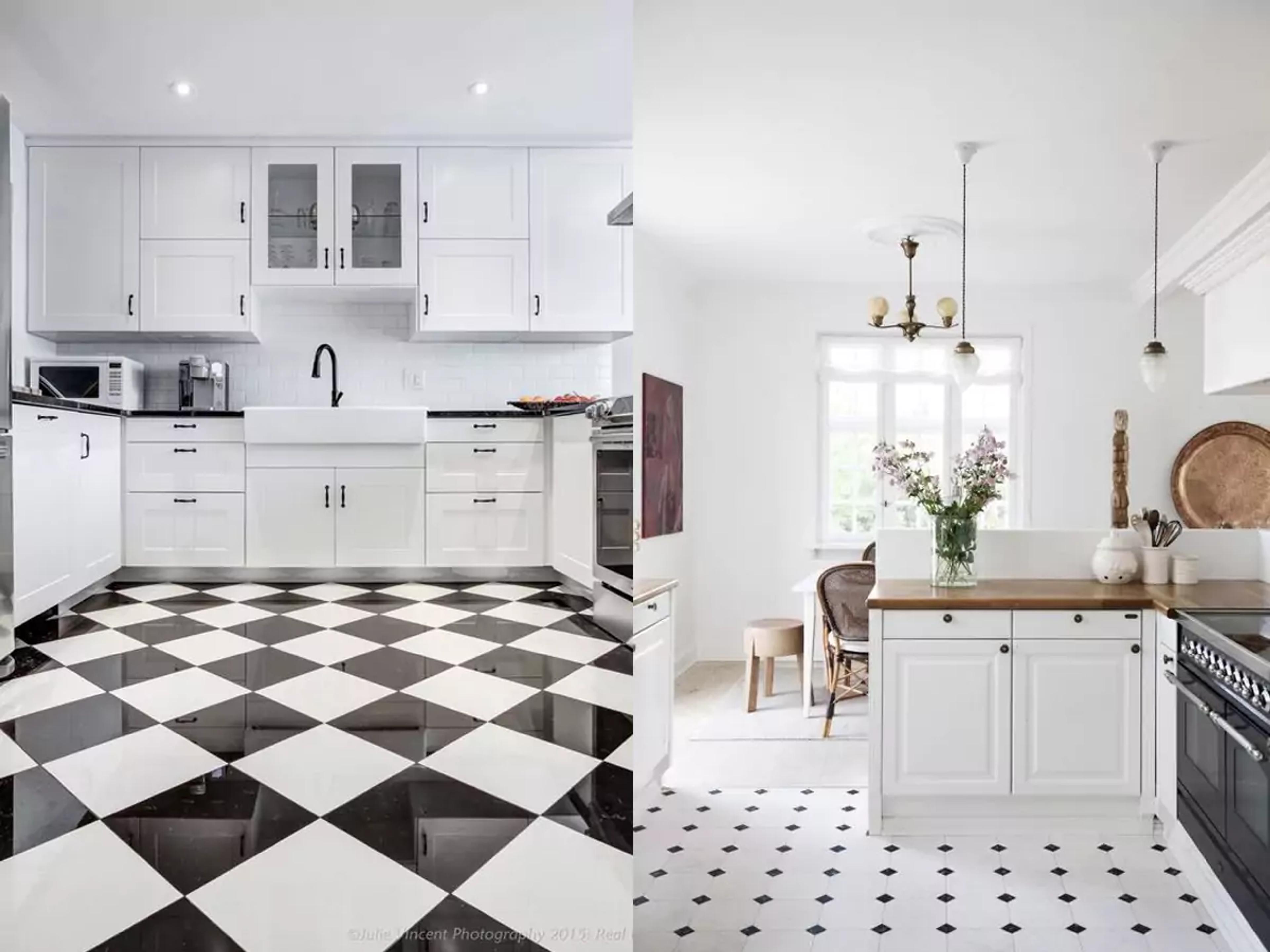 large tile for kitchen