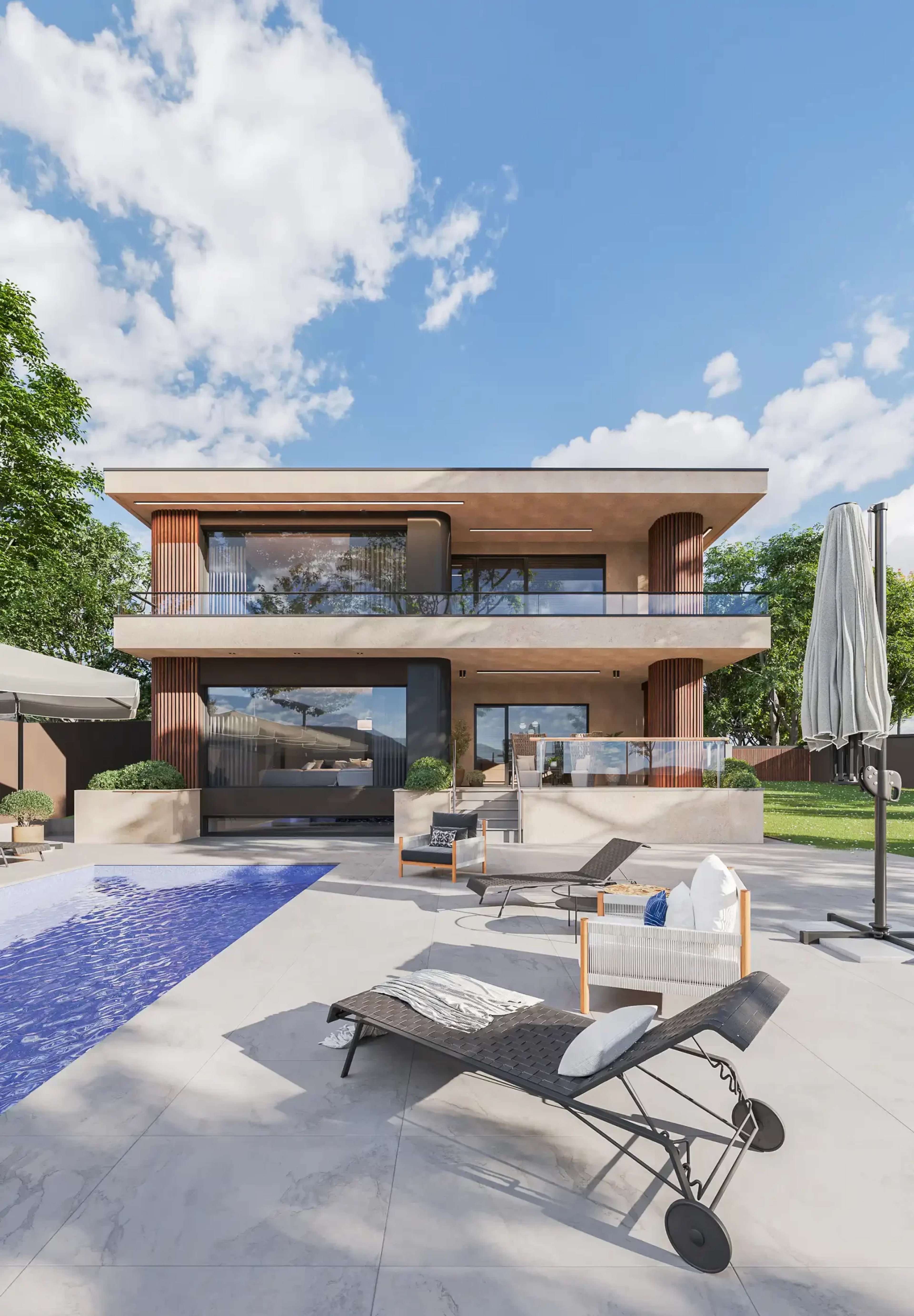 Private house design in Saguramo
