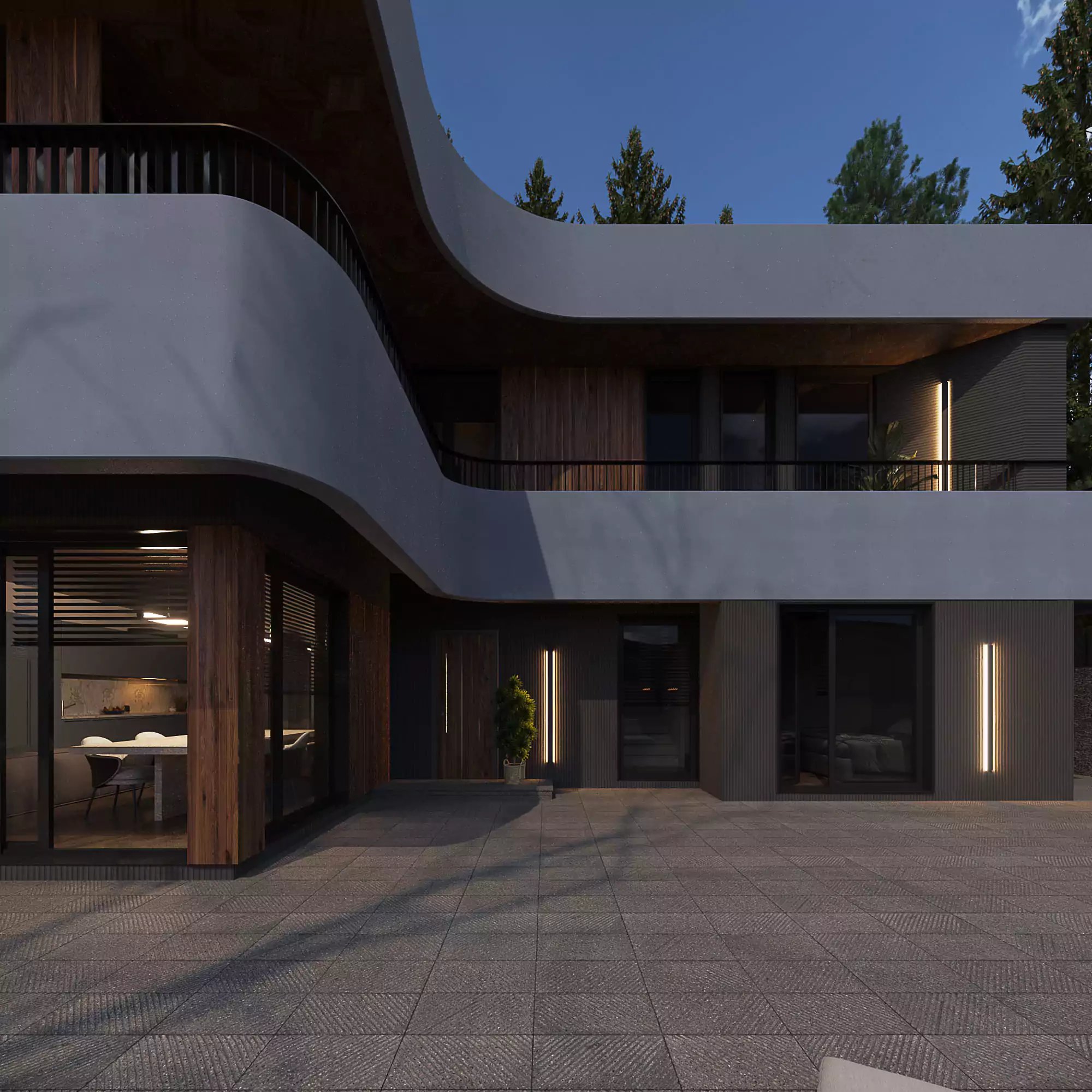 orsartuliani saxlis da agarakis arqiteqturuli proeqti fillet studio