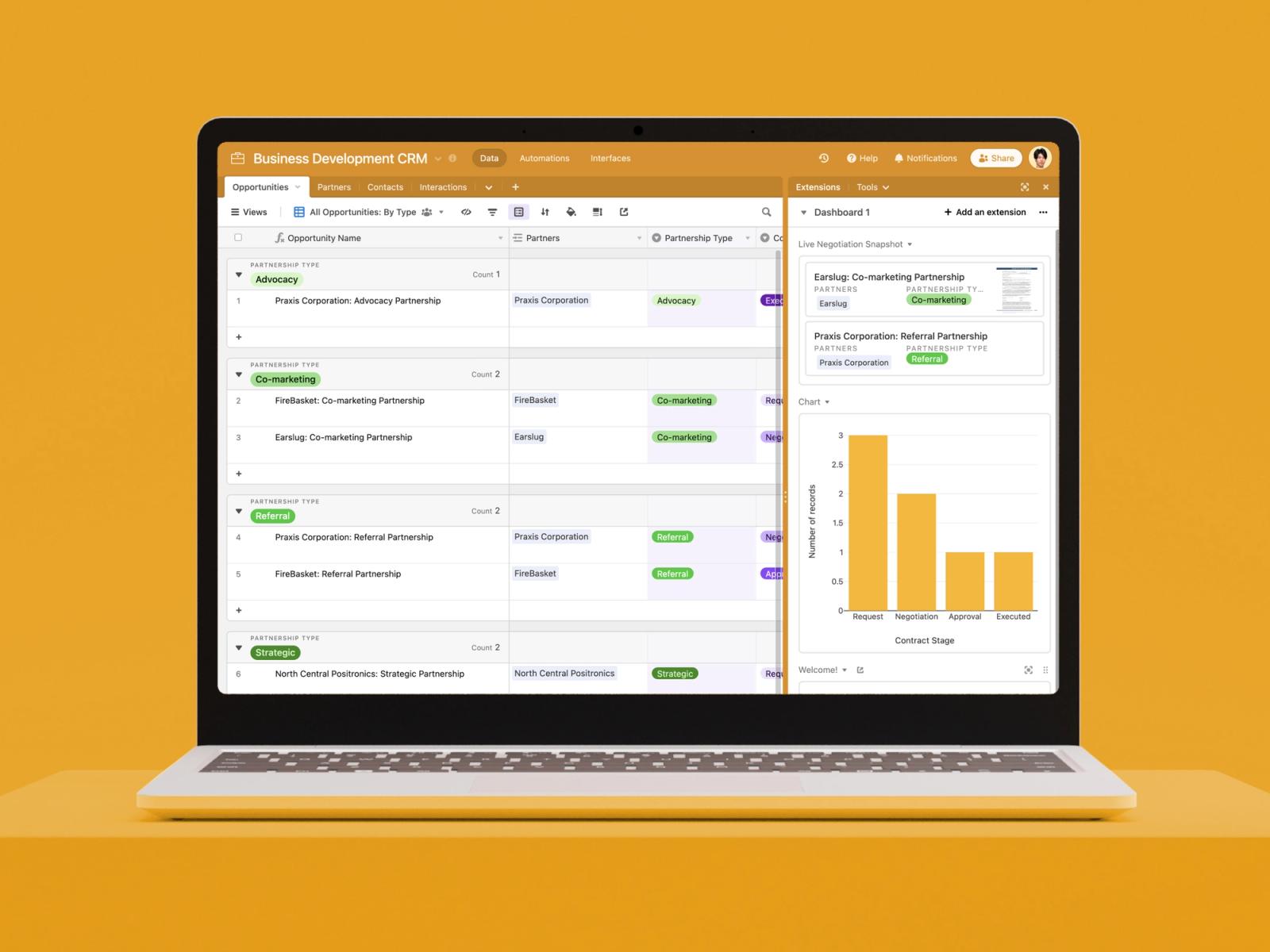 Non-sales CRM platform for teams