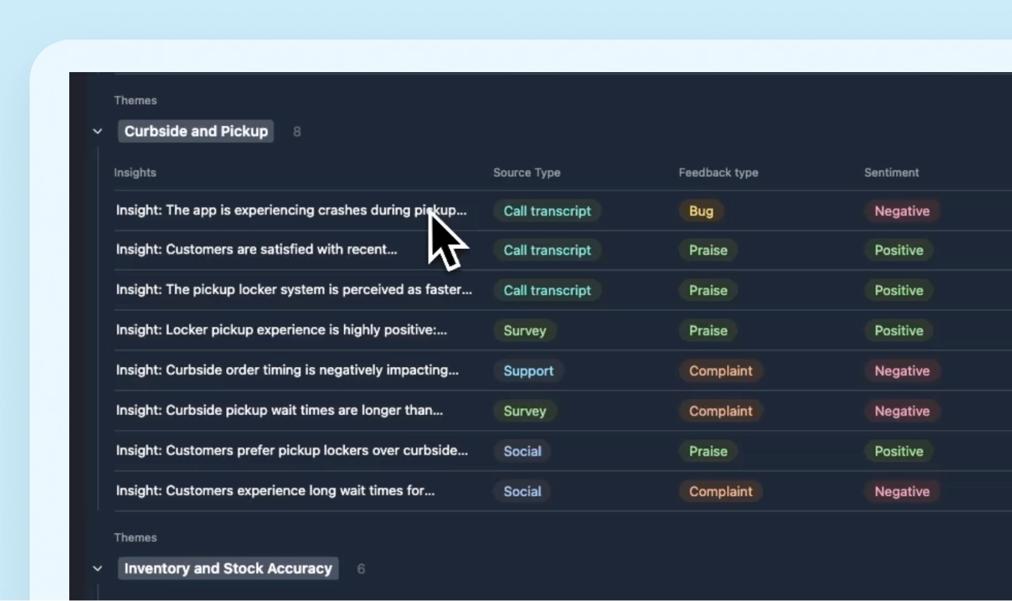 Analyze product feedback at scale