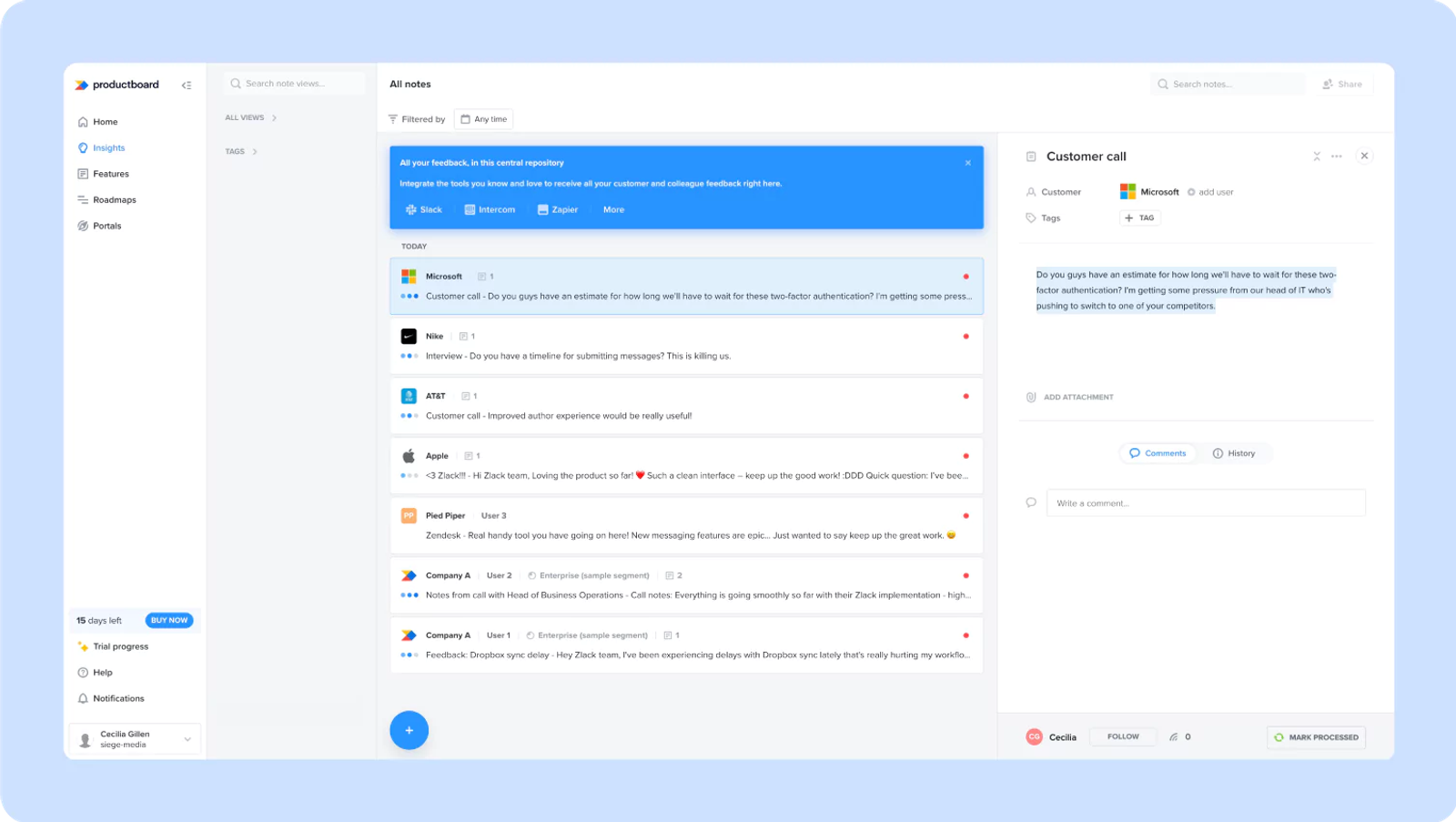 6. Productboard (screenshot)
