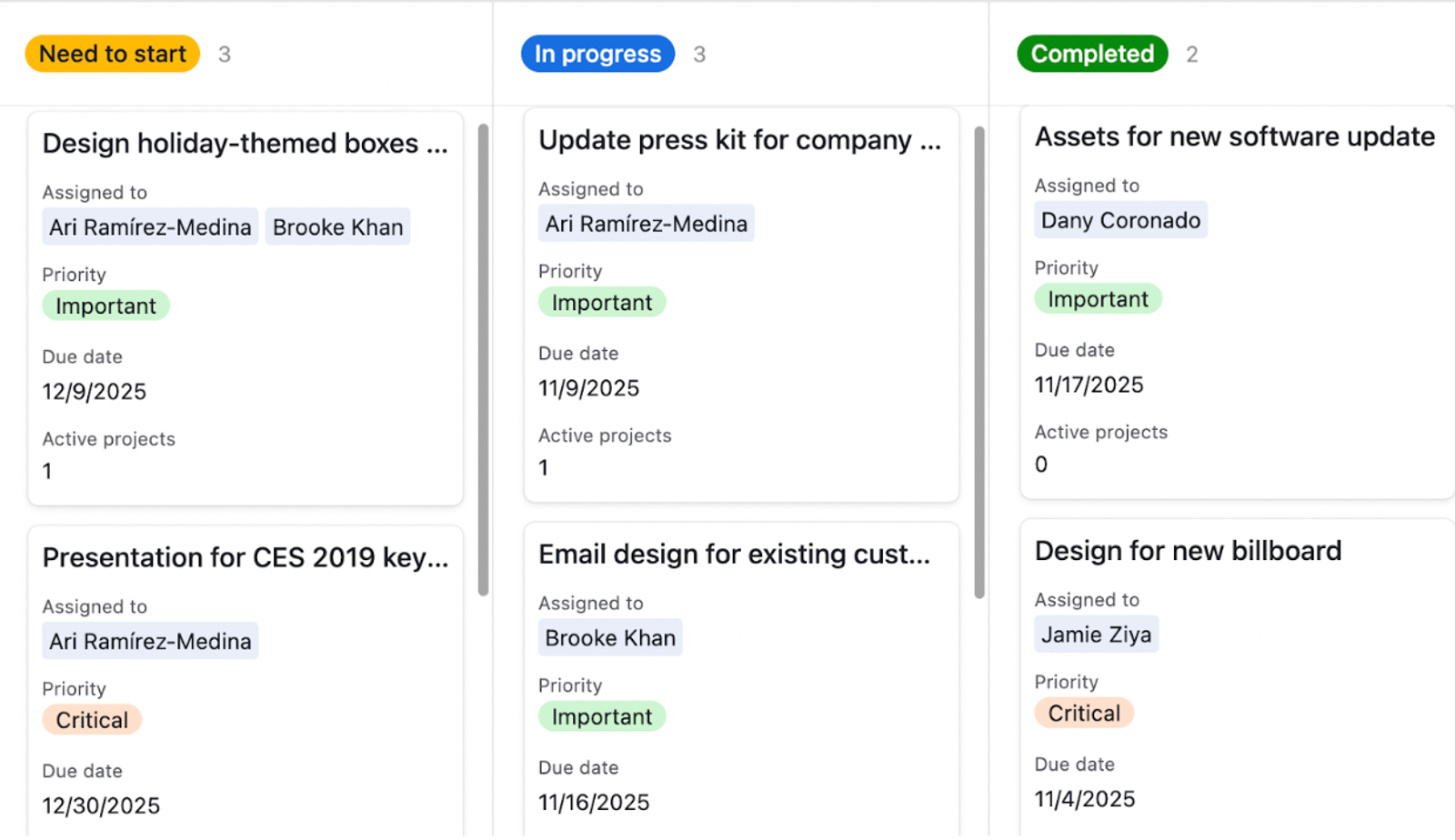 kanban templates