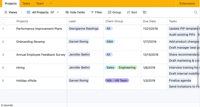 Project tracker: How to track projects (tools + template) | Airtable