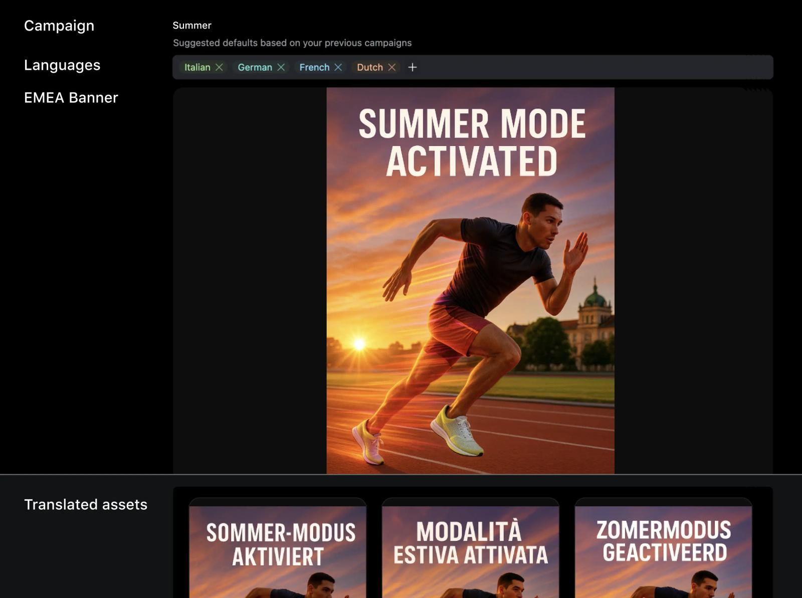 Take your campaigns global in minutes