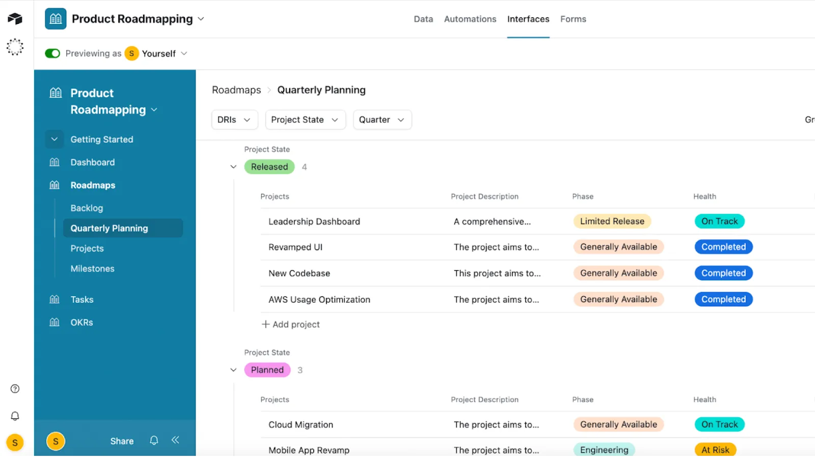 AI Product Roadmap