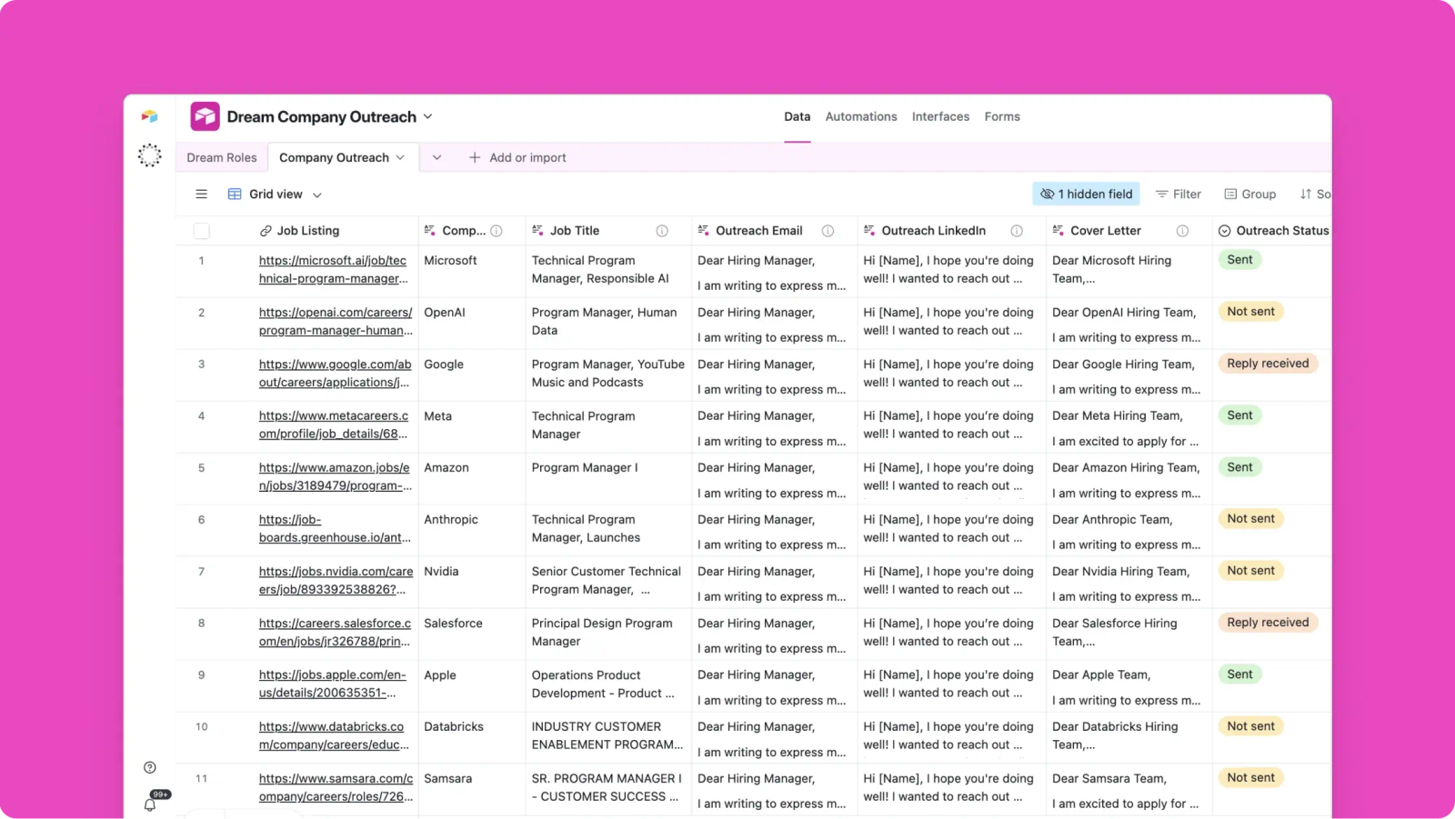 Automate your job search from application to offer