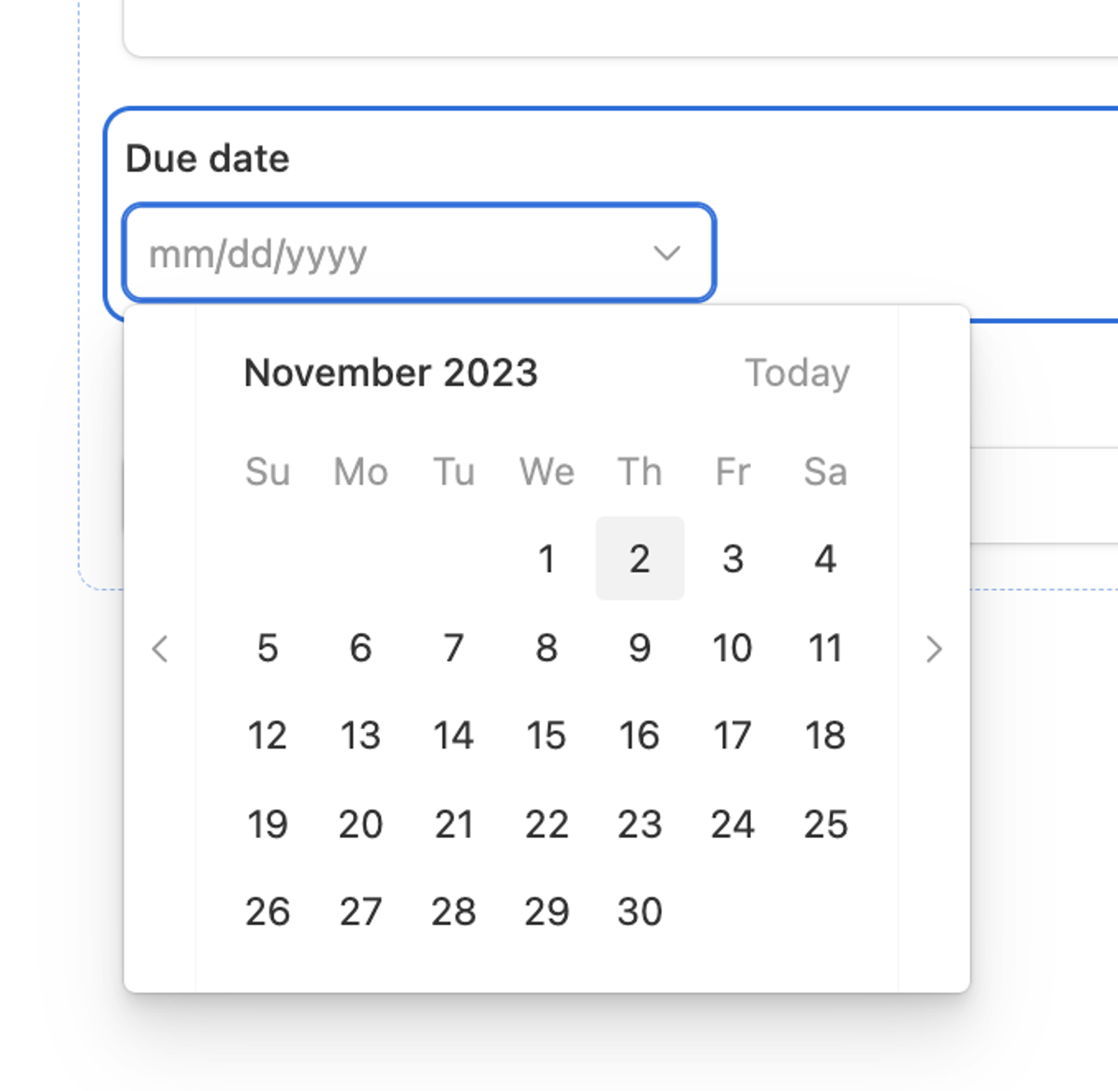 Date picker