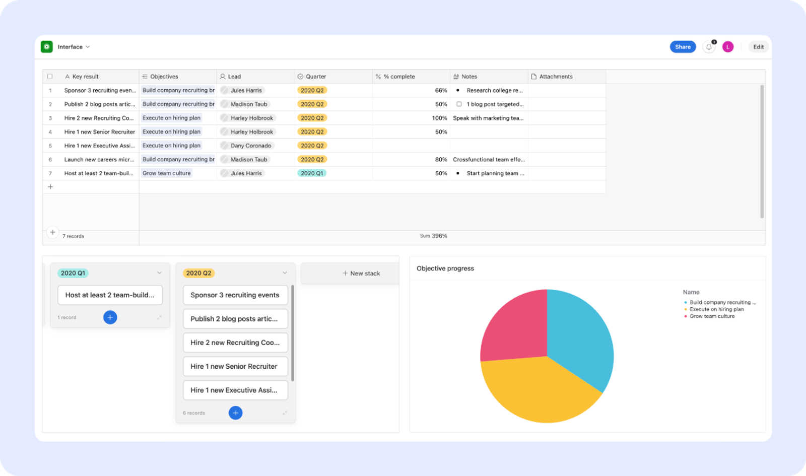 1. Airtable (screenshot)