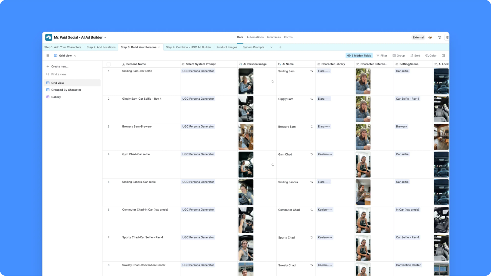 Generate image and video ads with consistent characters