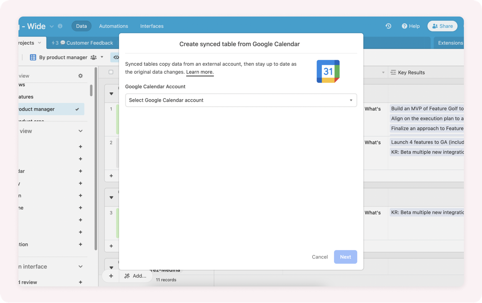 Google Calendar Image