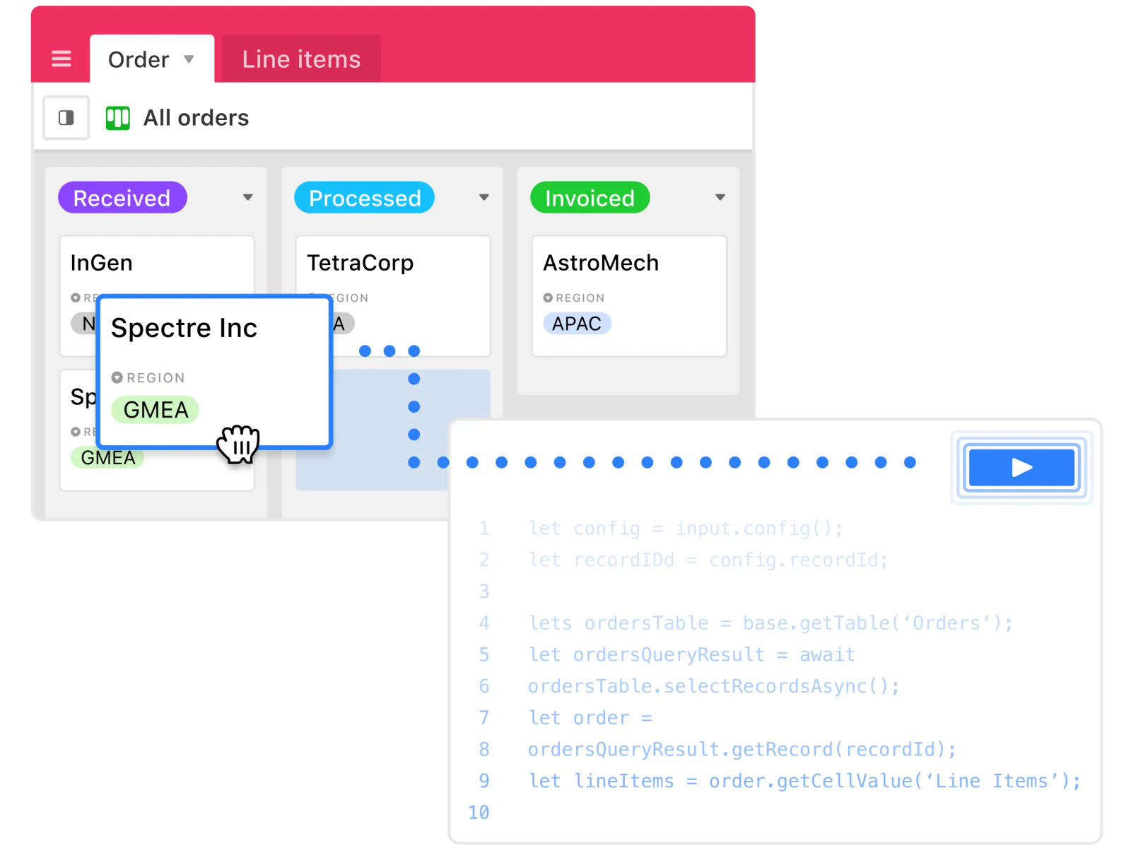 Infograph of Airtable Kanban