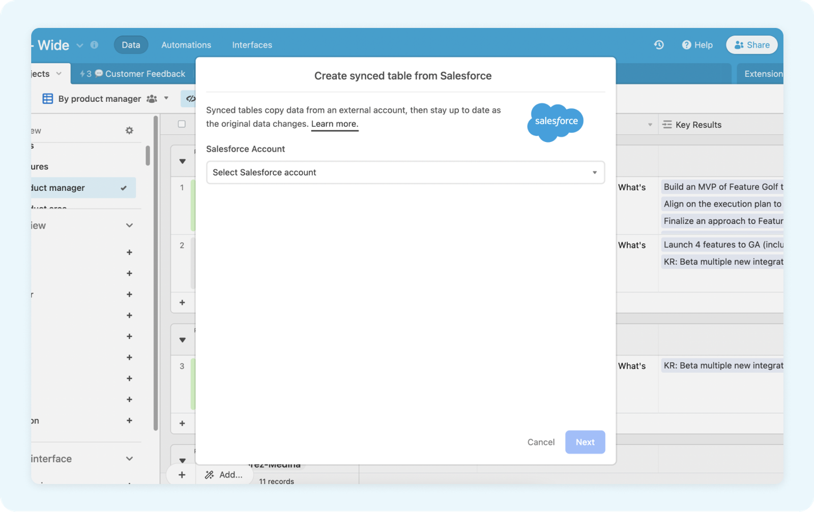 Salesforce integration