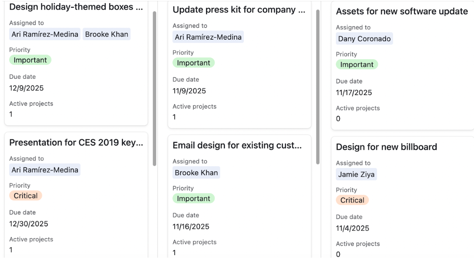 kanban cards