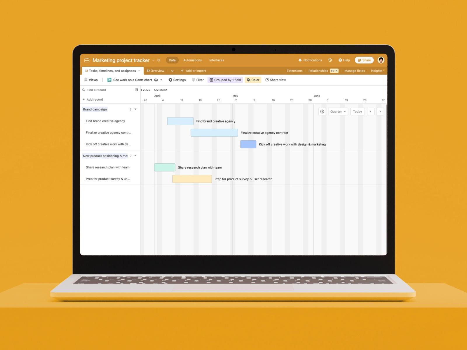 Build beautiful roadmaps
