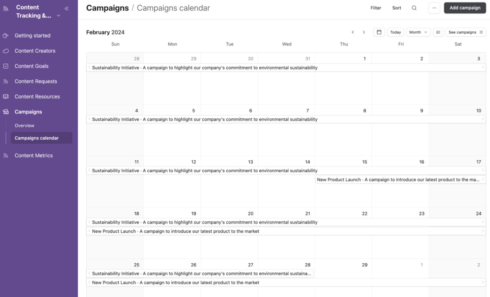 content tracker