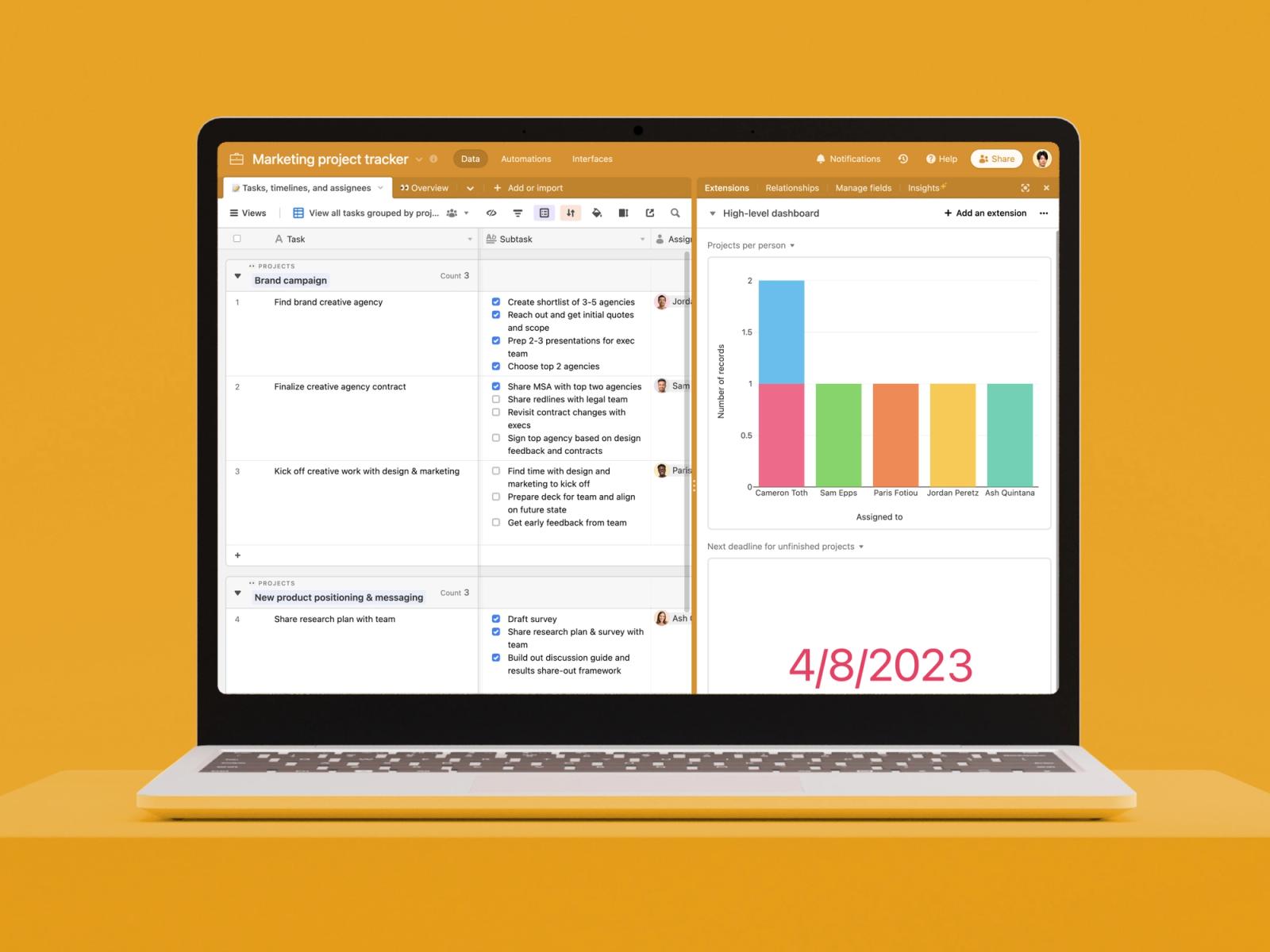 Build custom apps for your team's unique workflow