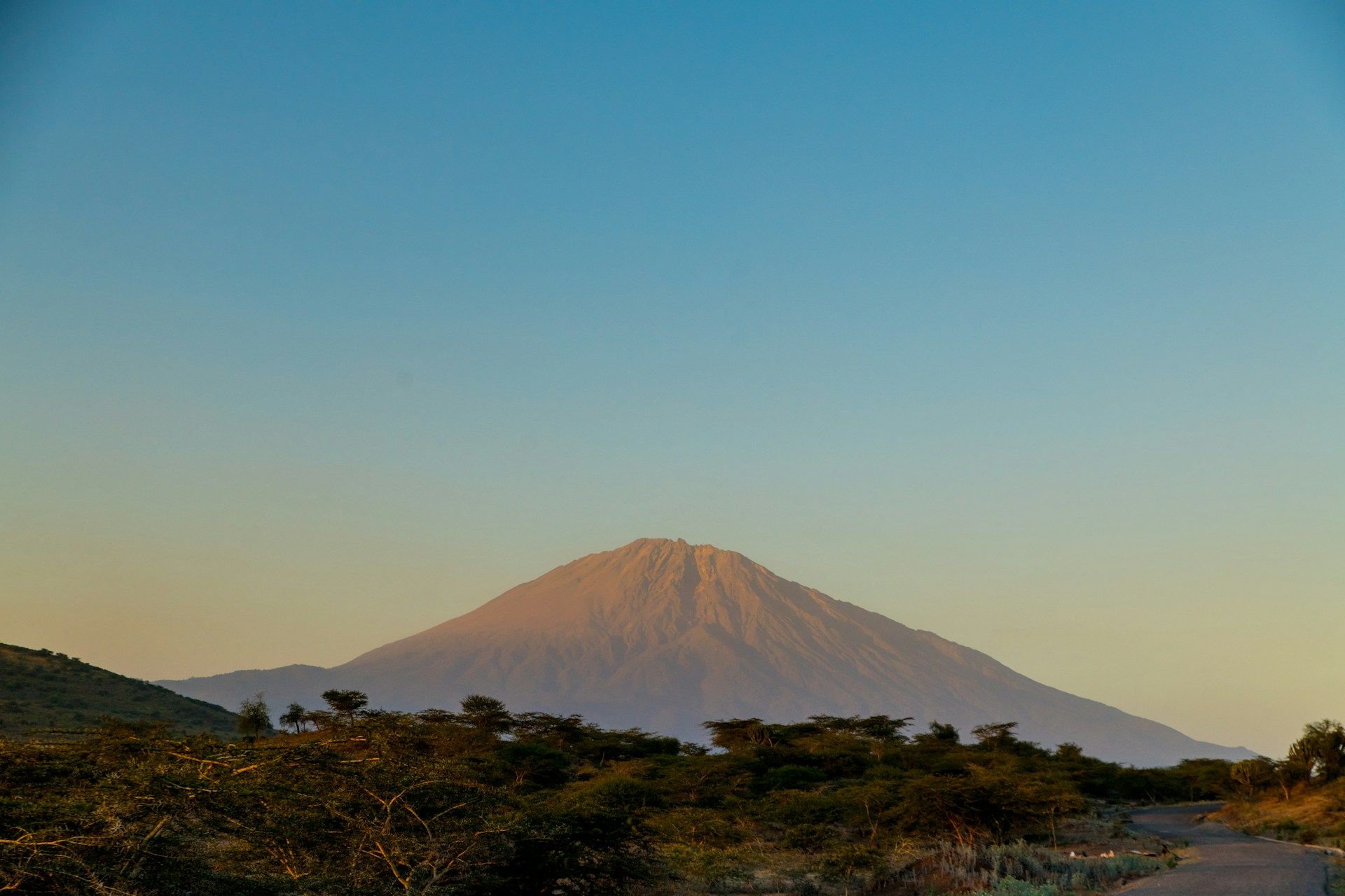 A view of Kilimanjaro from Moshi