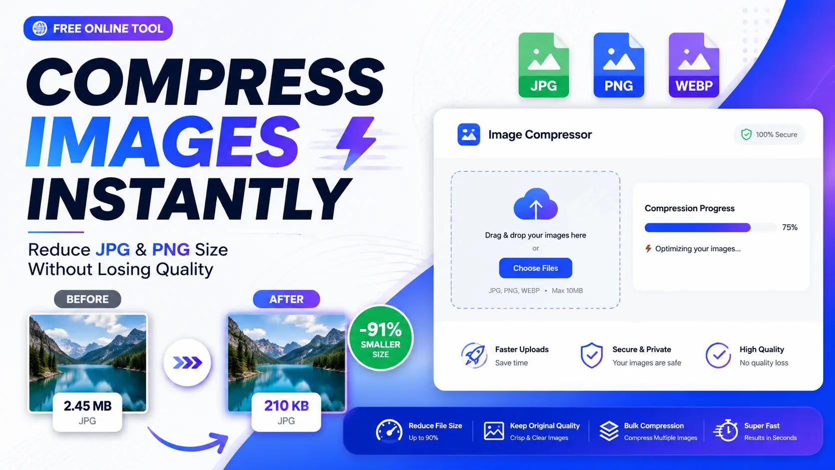How to Compress Images Online for Free — Without Losing Quality