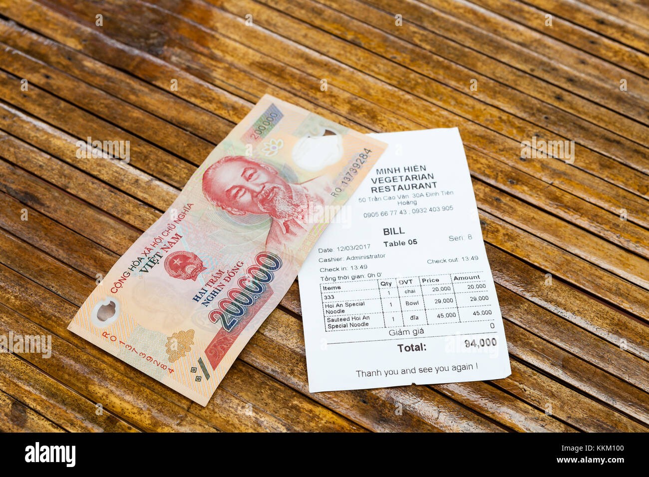 越南餐厅账单现金 / Win Royal Spa 皇家越式按摩