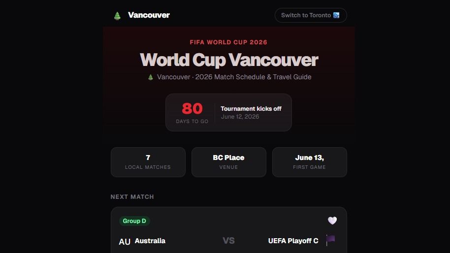 I Built an App for the FIFA World Cup in One Night. Here's Exactly How.