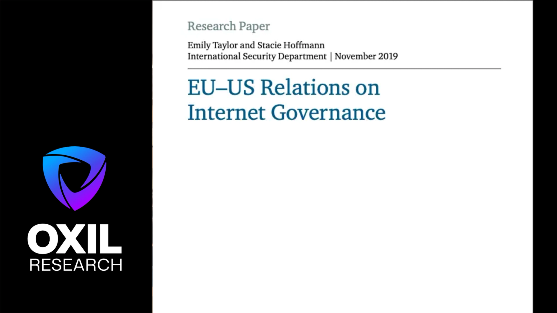EU-US Relations on Internet Governance