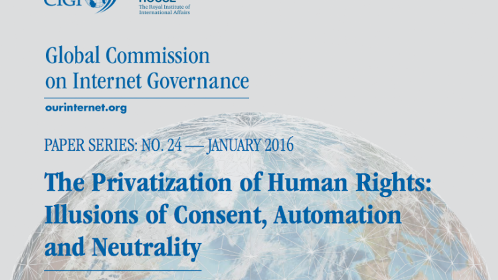 The Privatisation of Human Rights. New paper