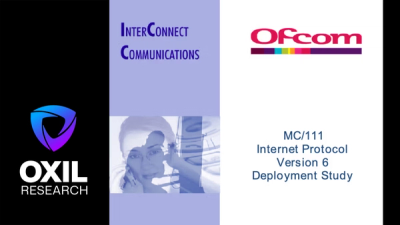 MC/111 Internet Protocol Version 6 Deployment Study Final Report