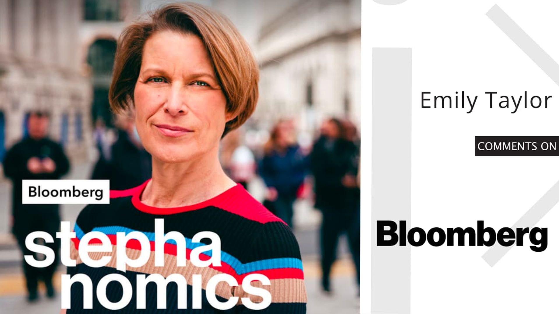 Emily speaks to Bloomberg's podcast Stephanomics, about China's role in technology standards.