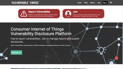 Vulnerable Things: New security service developed by OXIL and @IoT_SF