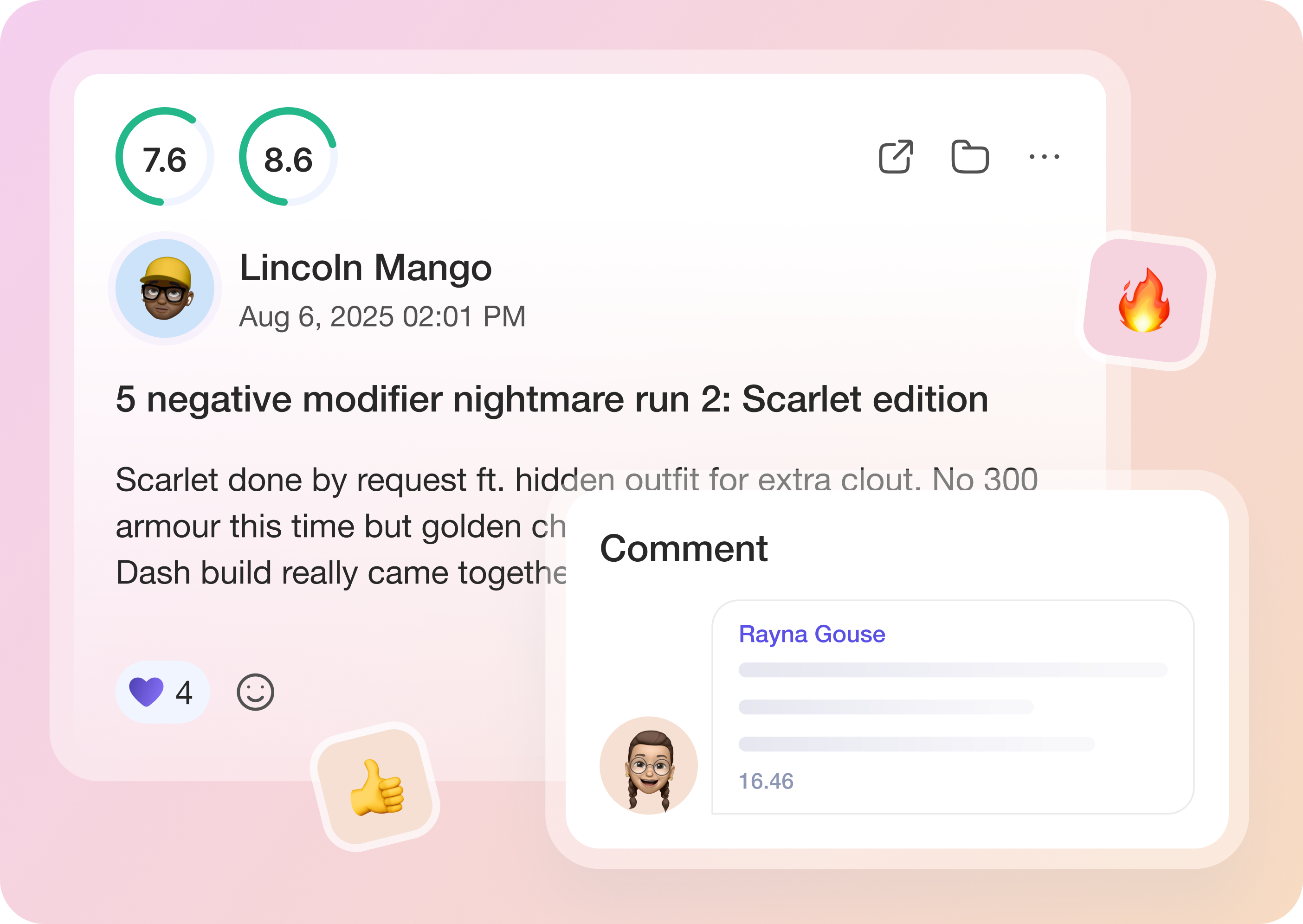 Detail Hub Interface