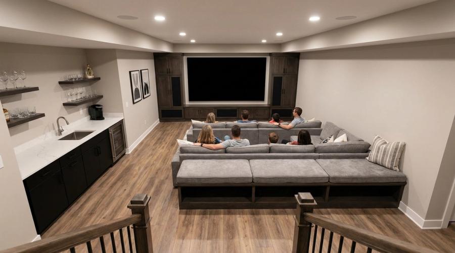 After — Basement