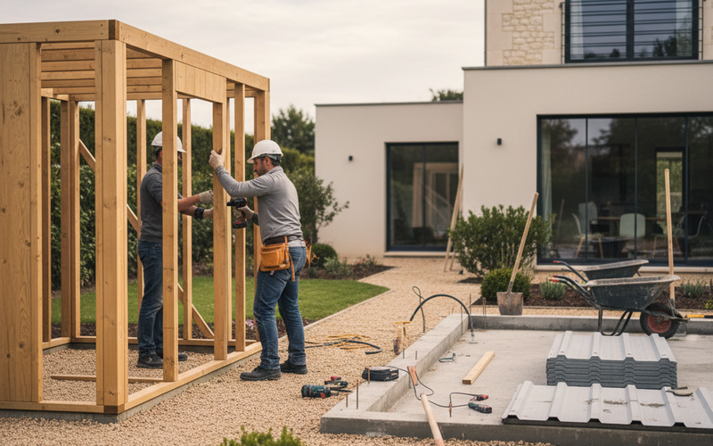 Prix abri de jardin 2026 : kit, bois, métal, béton