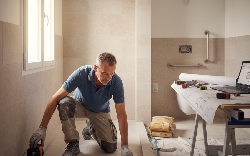 Guide salle de bain PMR : normes, amenagement et aides 2026