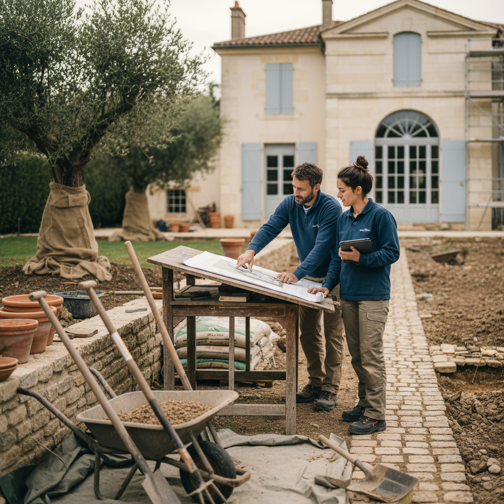 Devis paysagiste gratuit 2026 : jardin, terrasse, allée