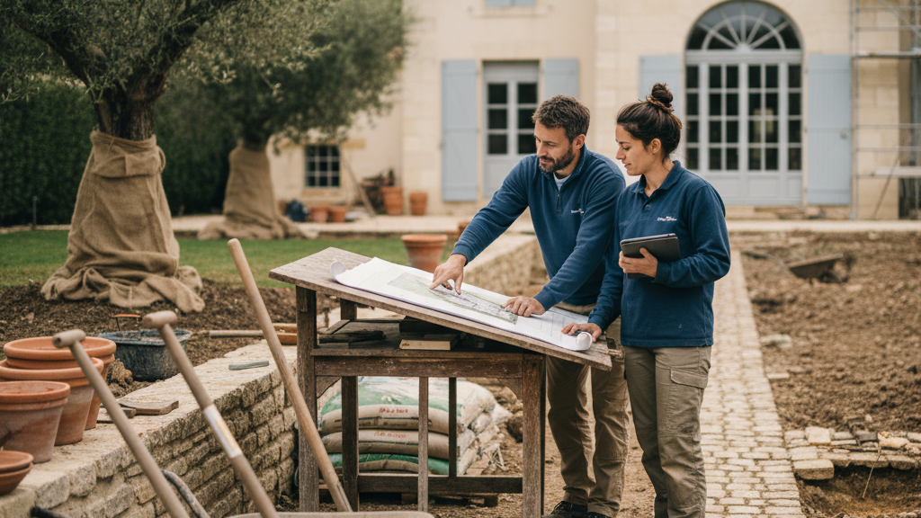 Devis paysagiste gratuit 2026 : jardin, terrasse, allée