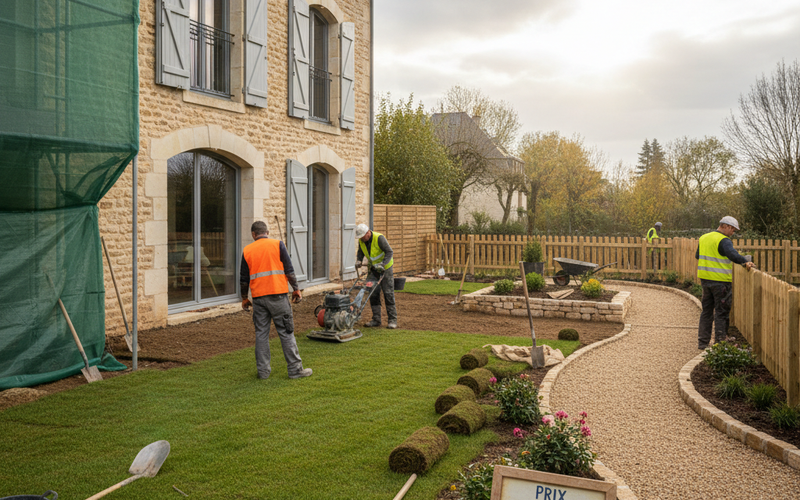 Prix Aménagement Jardin 2026 : Gazon Allée Plantation Clôture