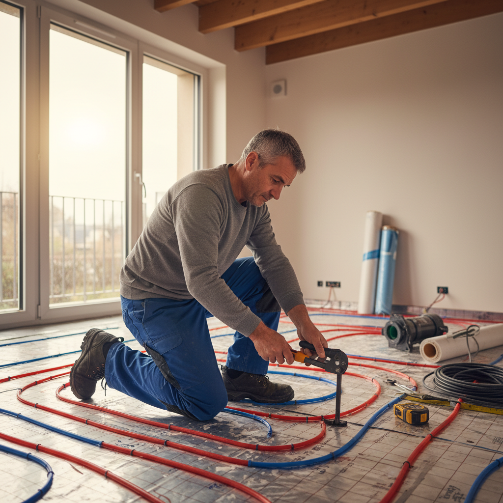 Prix plancher chauffant installation 2026 : eau et electrique