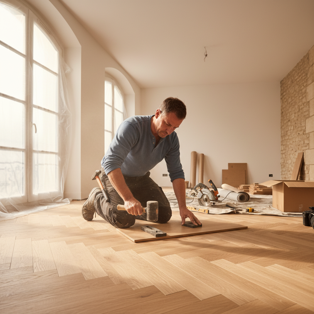 Prix Pose Parquet 2026 : Tarif au m² et Types de Parquet