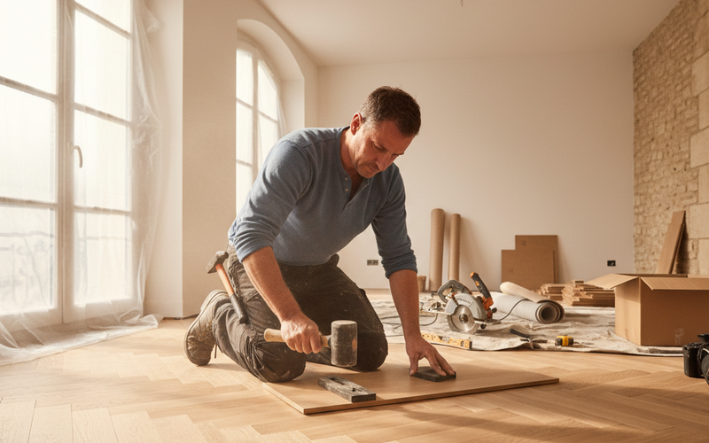 Prix Pose Parquet 2026 : Tarif au m² et Types de Parquet