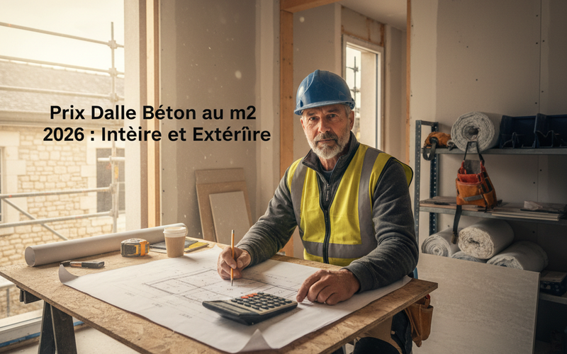Prix Dalle Béton au m2 2026 : Intérieure et Extérieure