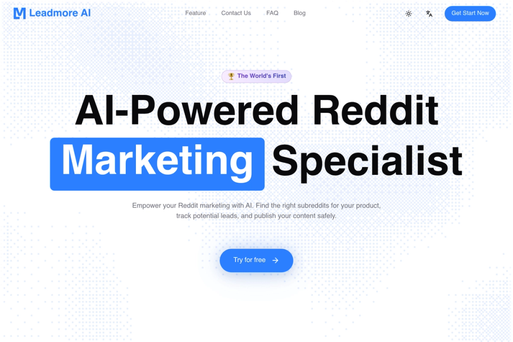 Screenshot of Leadmore AI
