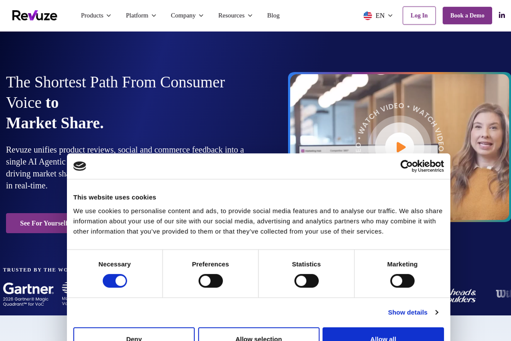 Official screenshot of Revuze