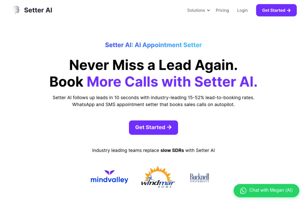 Screenshot of Setter AI