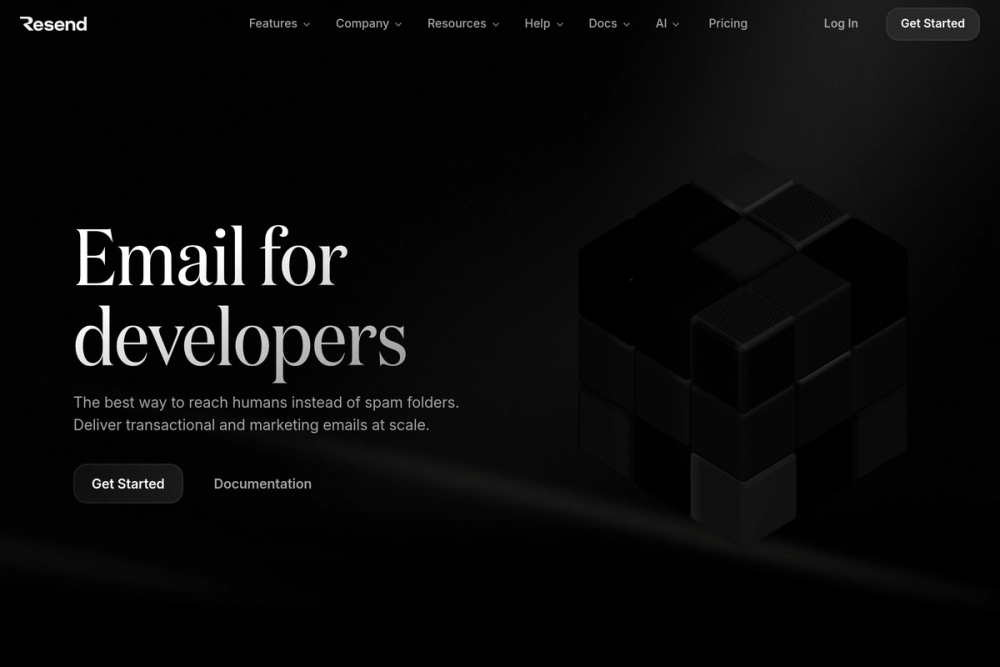 Screenshot of Resend