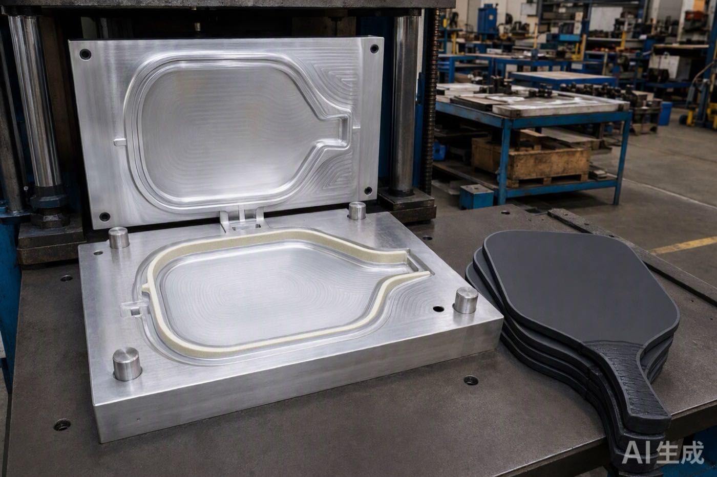 Paddle tooling mould, the change-control point when a core or layup changes