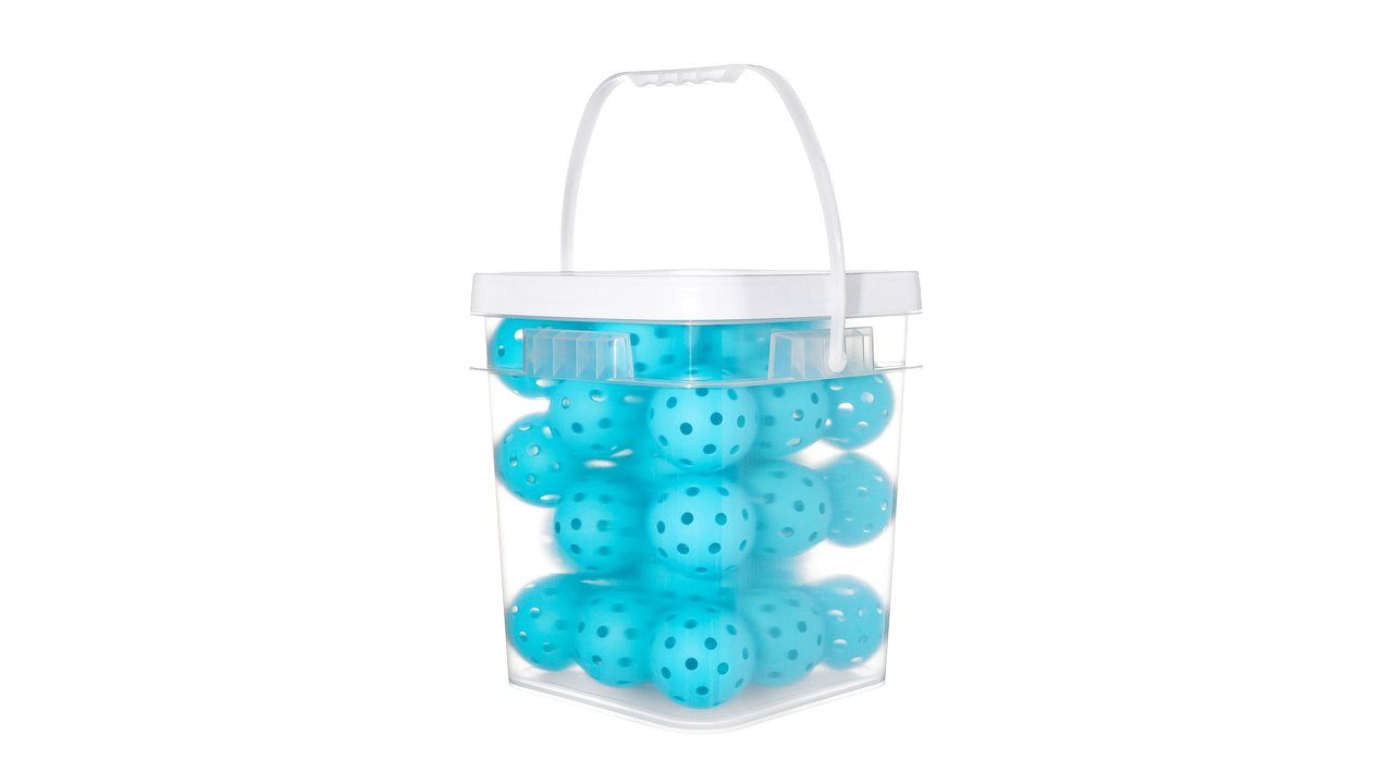 Wholesale pickleball bucket packaging — the packaging tier where custom-logo balls typically ship
