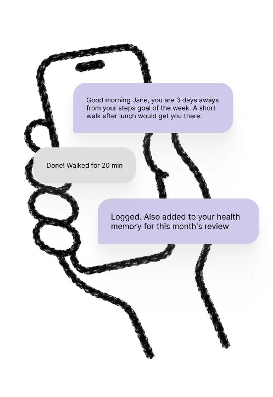 A WhatsApp conversation with the iima assistant